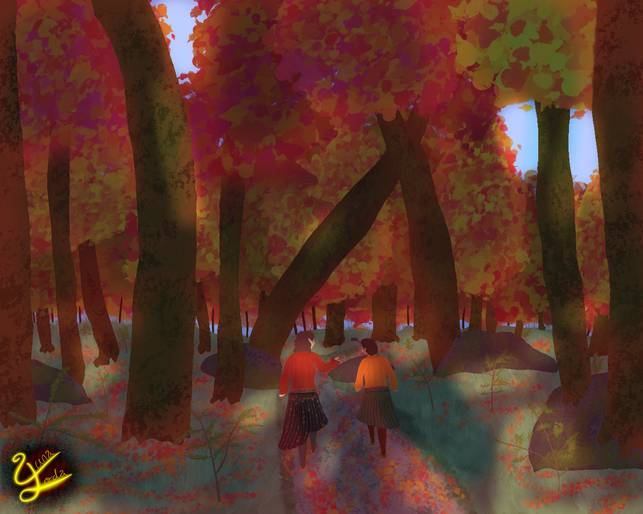 Autumn Forest (Art by Yunasoda)