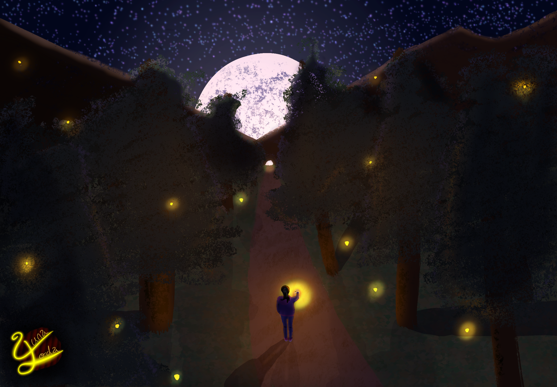 Firefly Forest (Art by Yunasoda)
