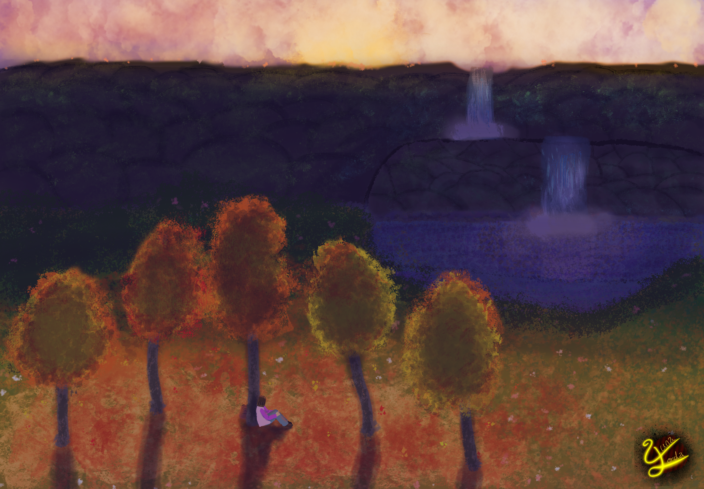 Sunset Valley (Art by Yunasoda)